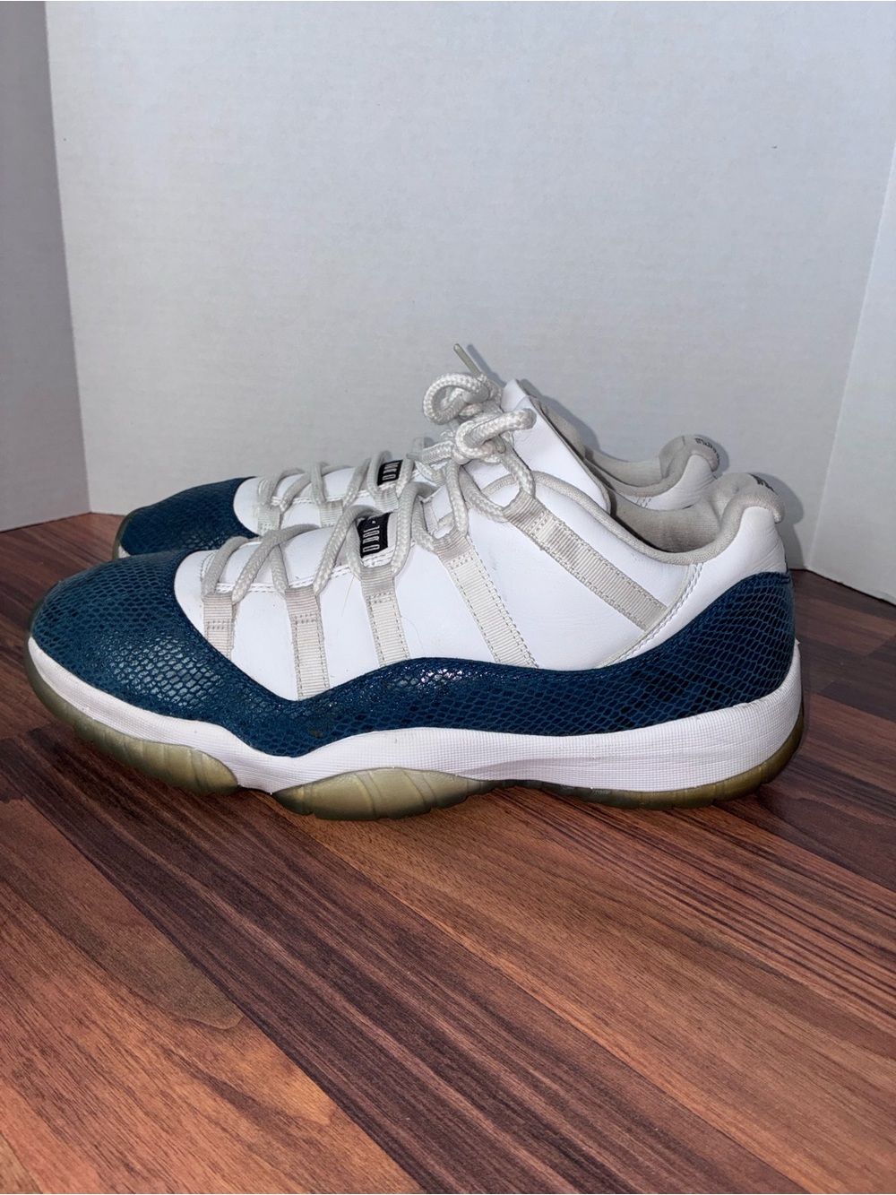 Size 13 - Nike Air Jordan 11 Retro Low Navy Snakeskin (2019) Shoe Men CD6846-102